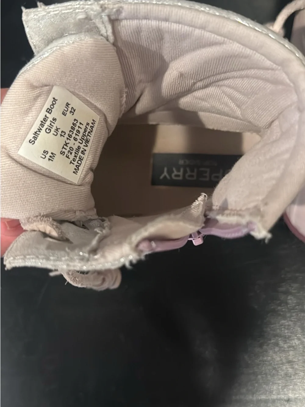 Sperry Light Pink Lace-Up Saltywater Ankle Boots